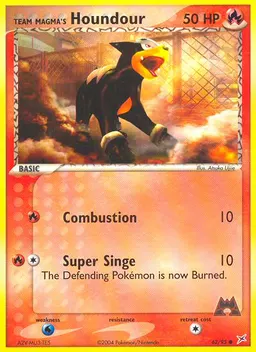Team Magma's Houndour card photo