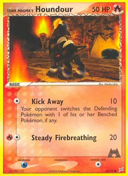 Team Magma's Houndour card photo
