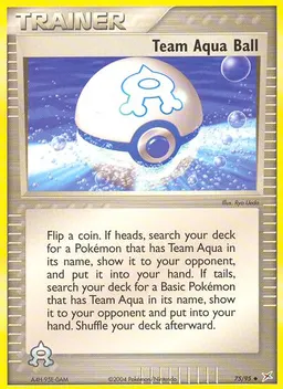 Team Aqua Ball card photo