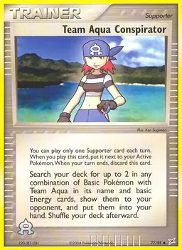 Team Aqua Conspirator card photo