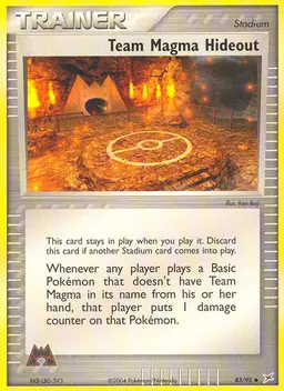 Team Magma Hideout card photo
