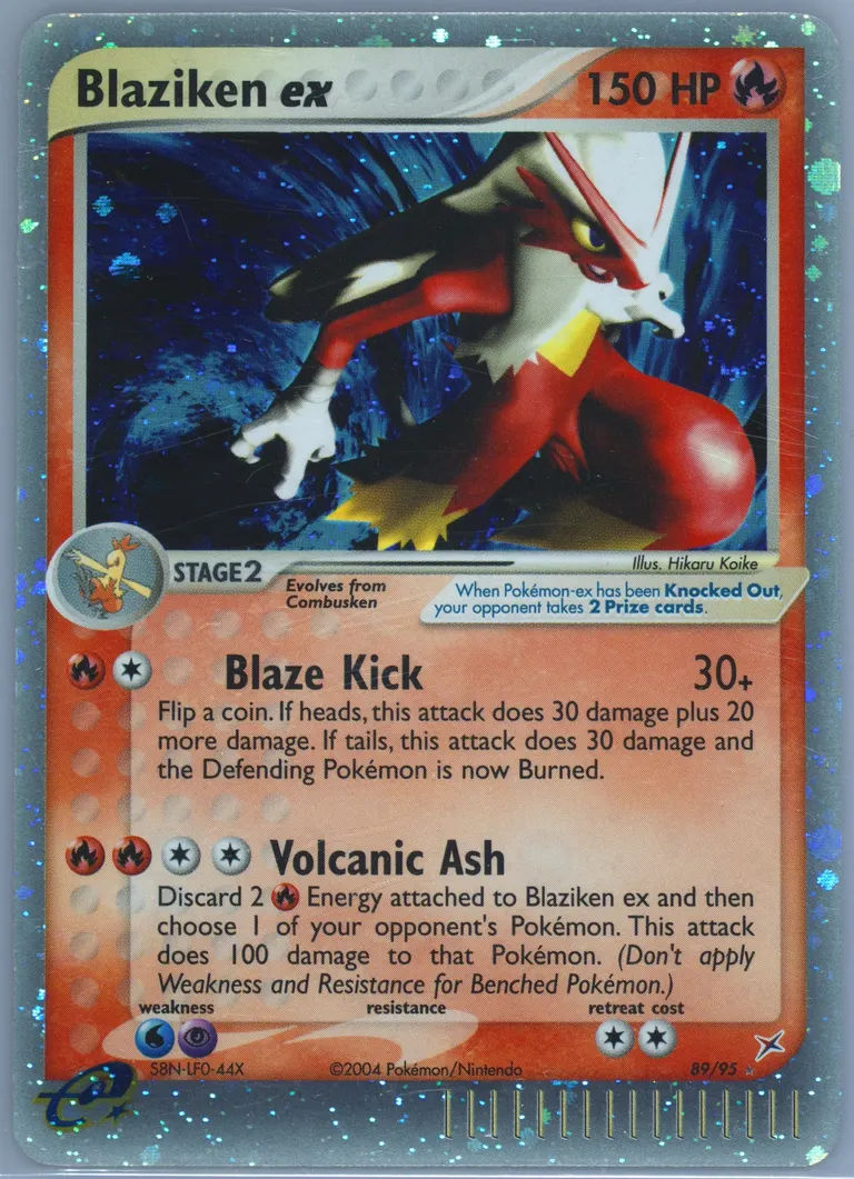 Blaziken ex card photo