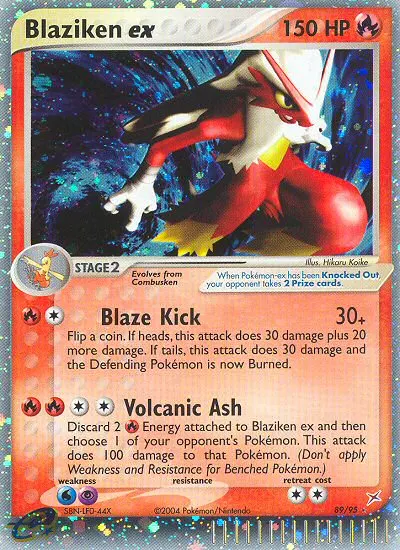 Blaziken ex card photo