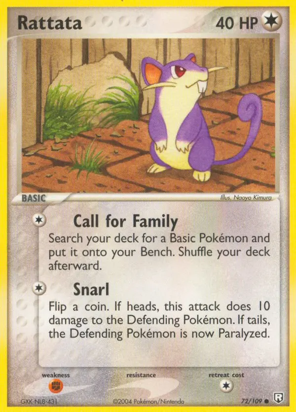 Rattata card photo