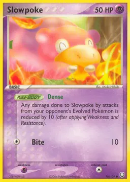 Slowpoke card photo