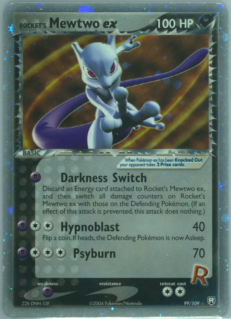 Rocket's Mewtwo ex card photo