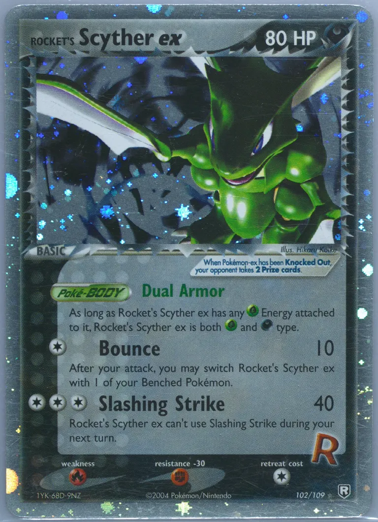 Rocket's Scyther ex card photo