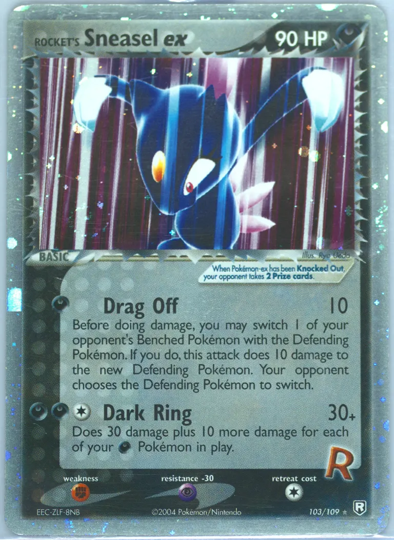 Rocket's Sneasel ex card photo