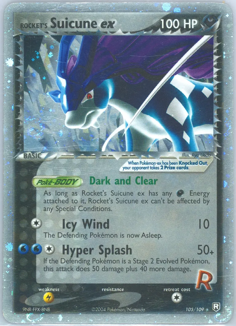 Rocket's Suicune ex card photo