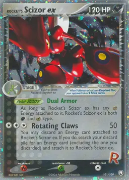 Rocket's Scizor ex #101