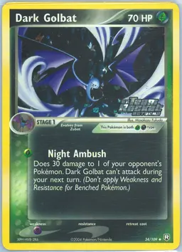 Dark Golbat card photo