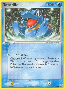 Totodile card photo