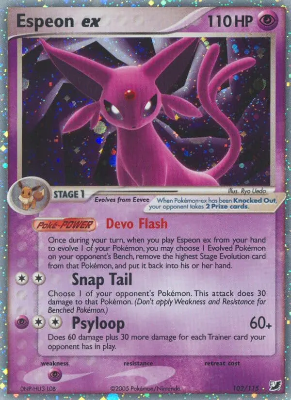 Espeon ex card photo