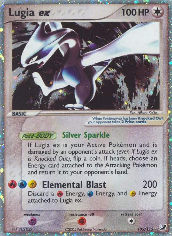 Lugia ex card photo