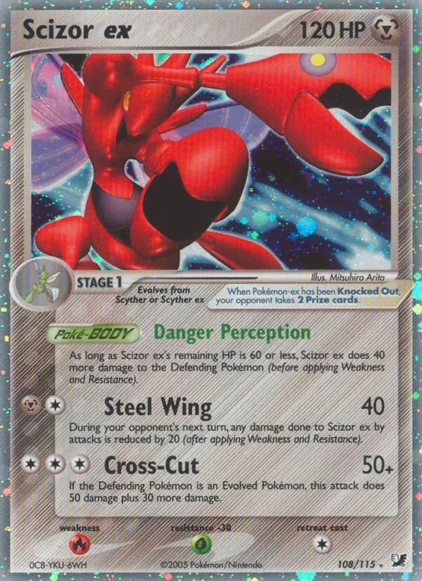 Scizor ex card photo