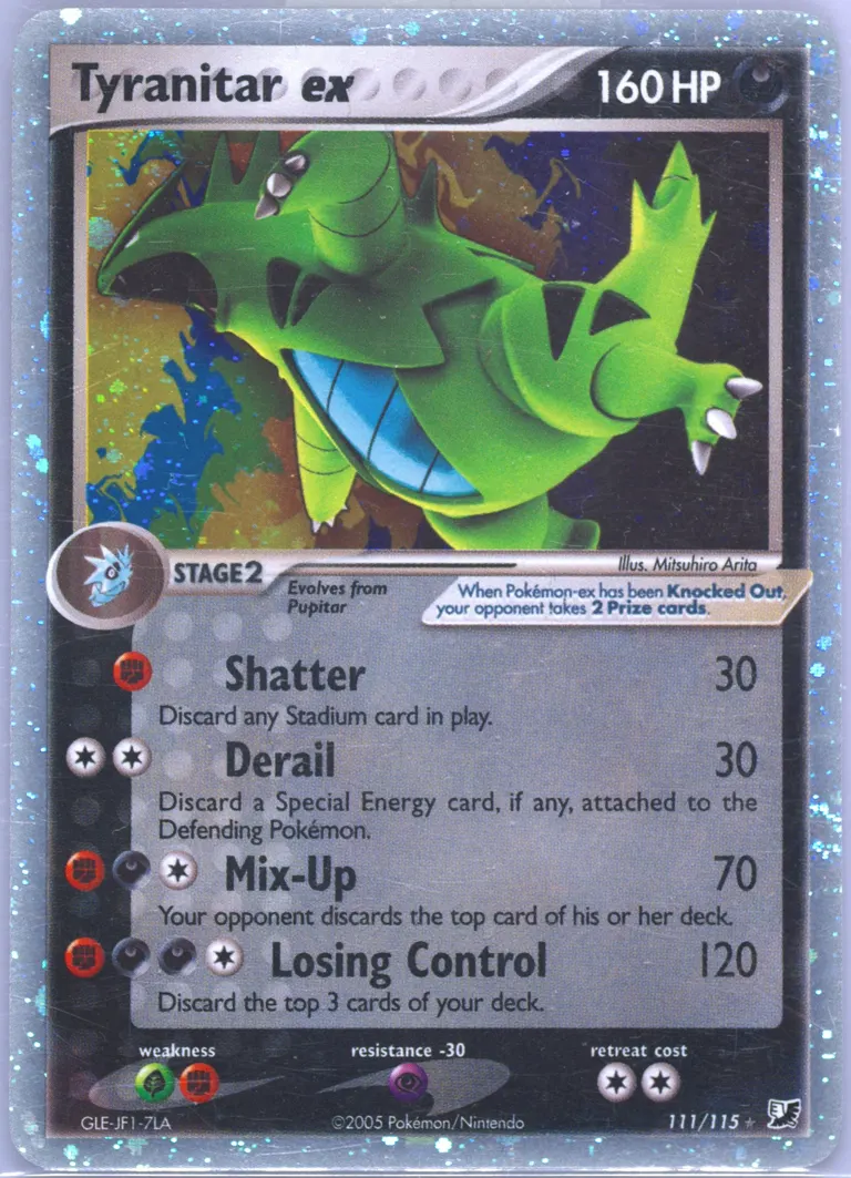 Tyranitar ex card photo