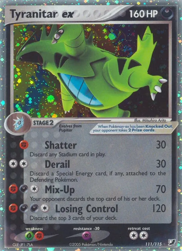Tyranitar ex card photo
