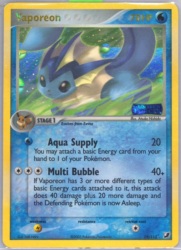 Vaporeon card photo