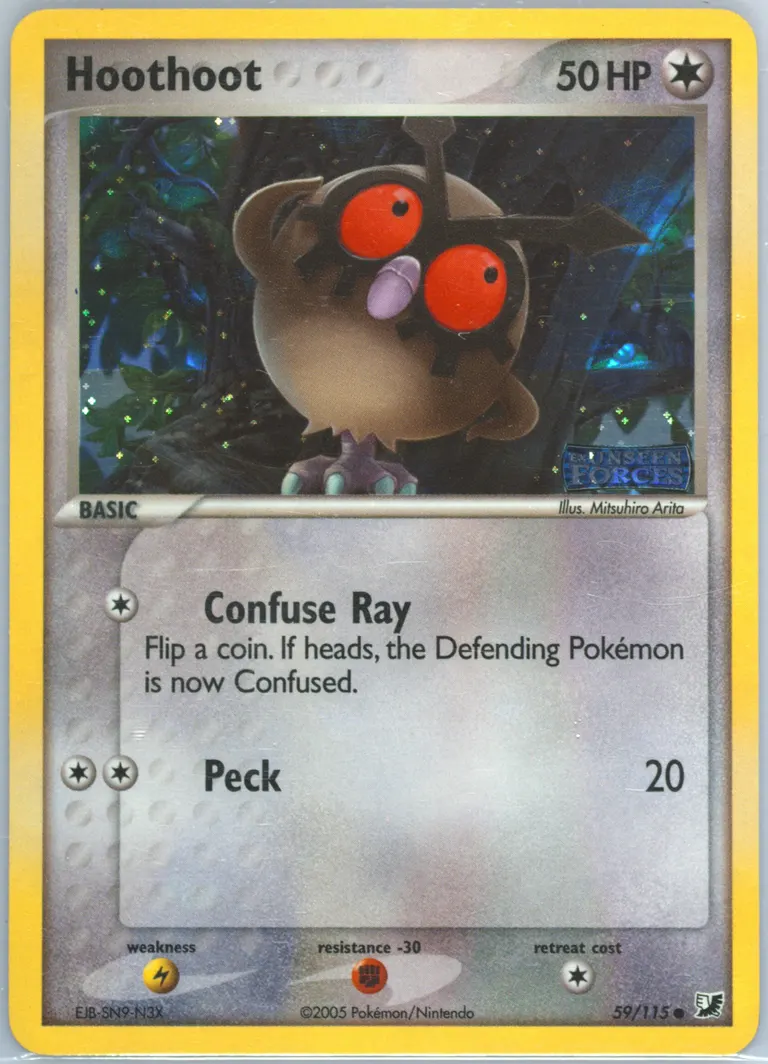 Hoothoot card photo