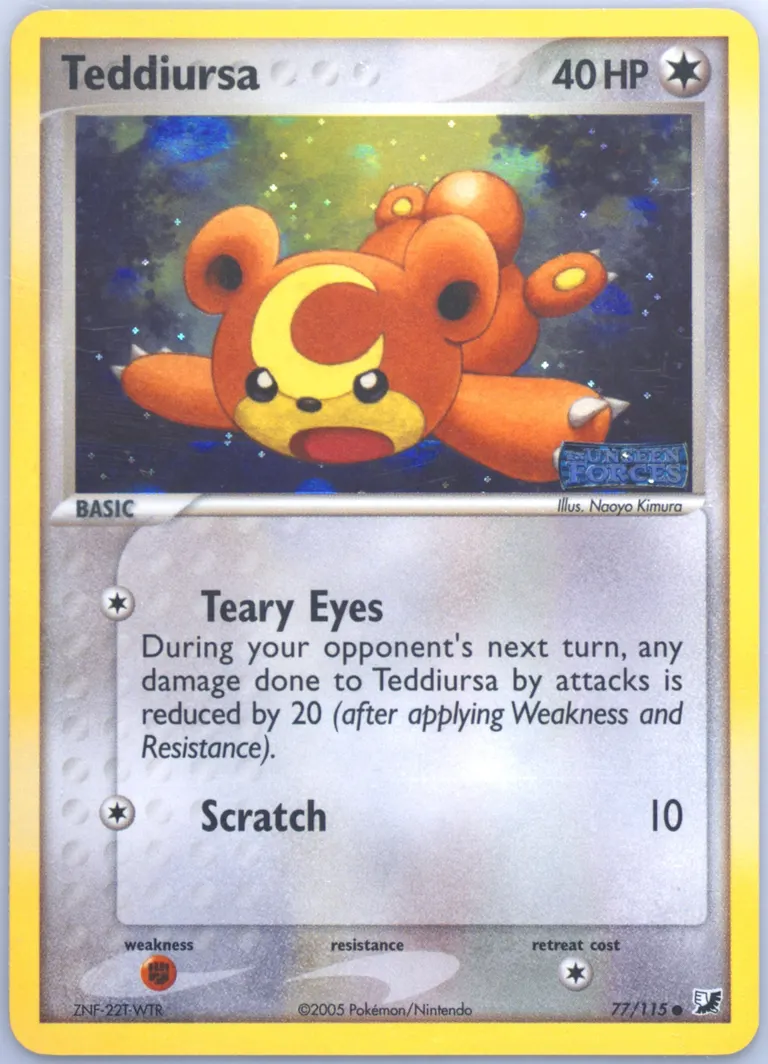 Teddiursa card photo