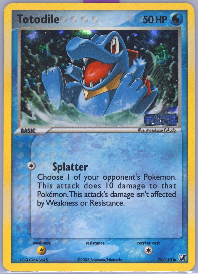 Totodile card photo