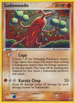 Sudowoodo card photo