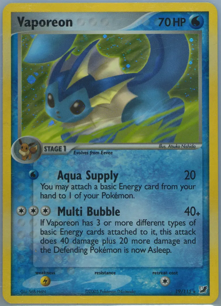 Vaporeon card photo