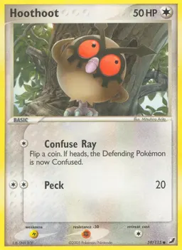 Hoothoot card photo