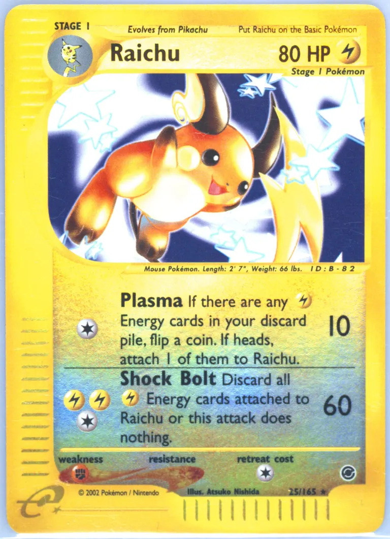 Raichu card photo