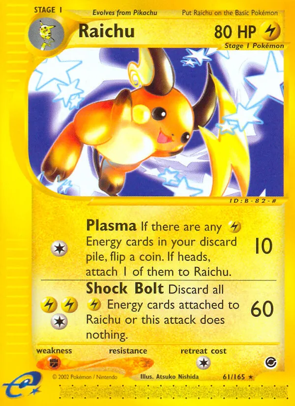 Raichu card photo