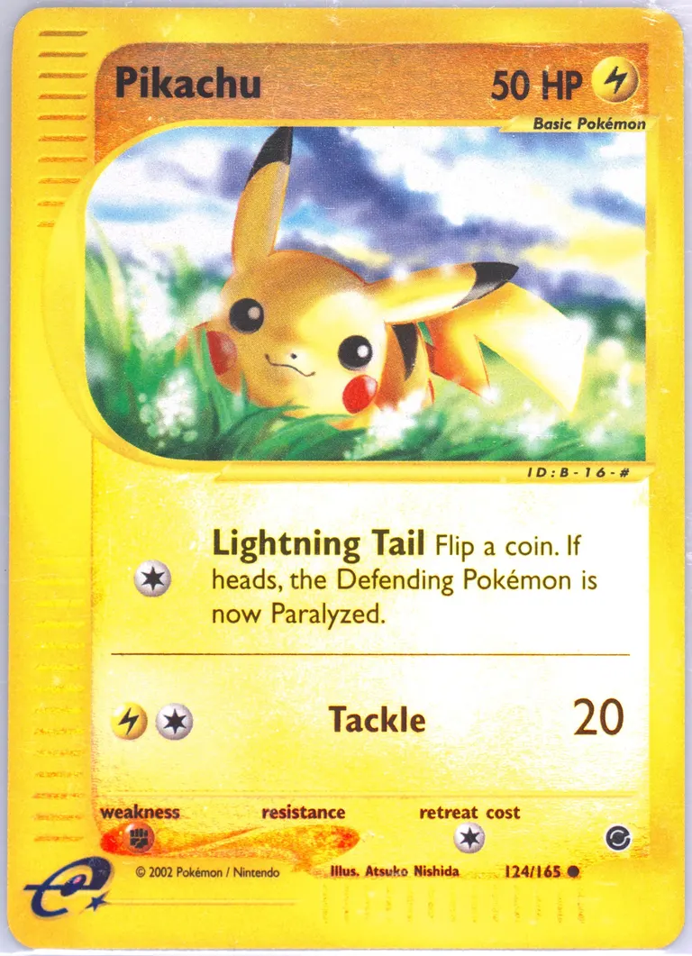 Pikachu card photo