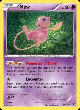 Mew card photo