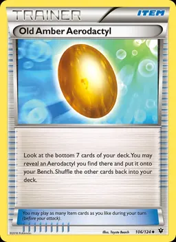 Old Amber Aerodactyl #106