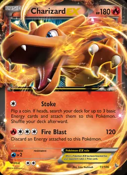 Charizard EX card photo