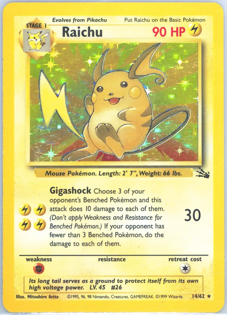 Raichu card photo