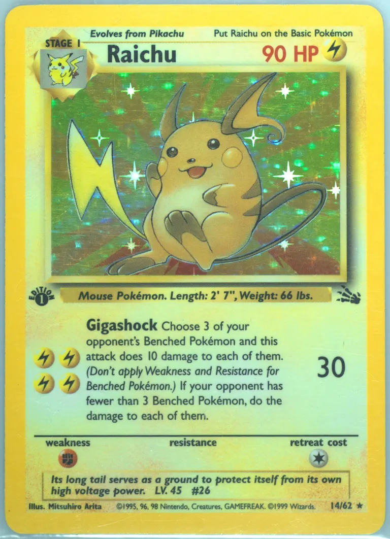 Raichu card photo