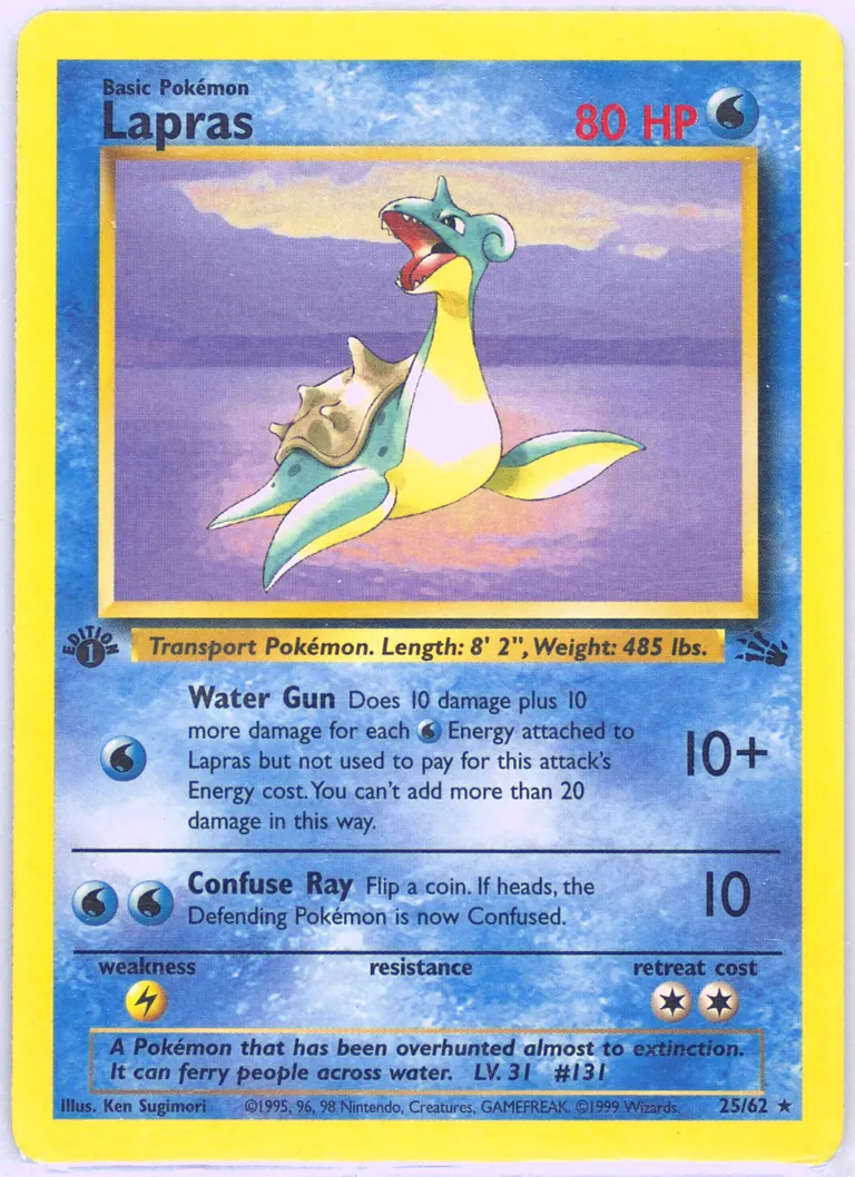 Lapras card photo