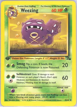 Weezing card photo