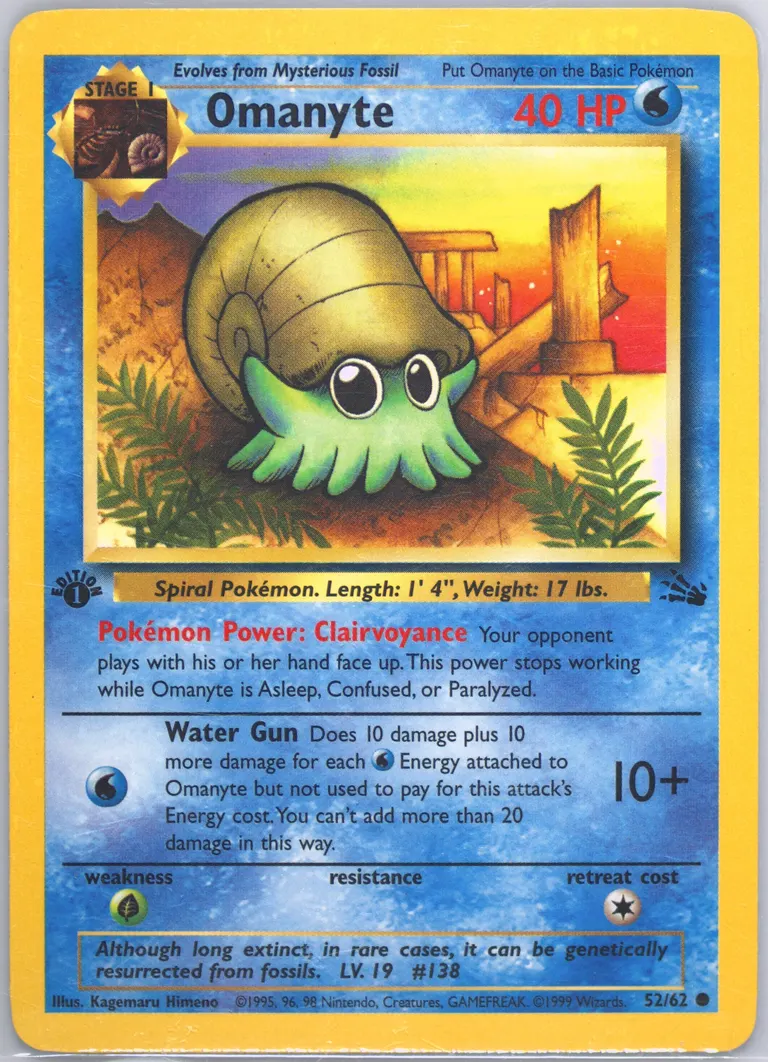 Omanyte card photo