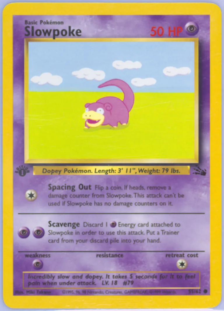 Slowpoke card photo