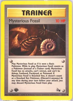 Mysterious Fossil card photo