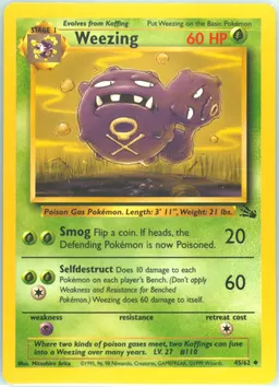 Weezing card photo
