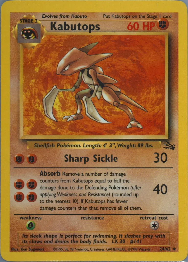 Kabutops card photo