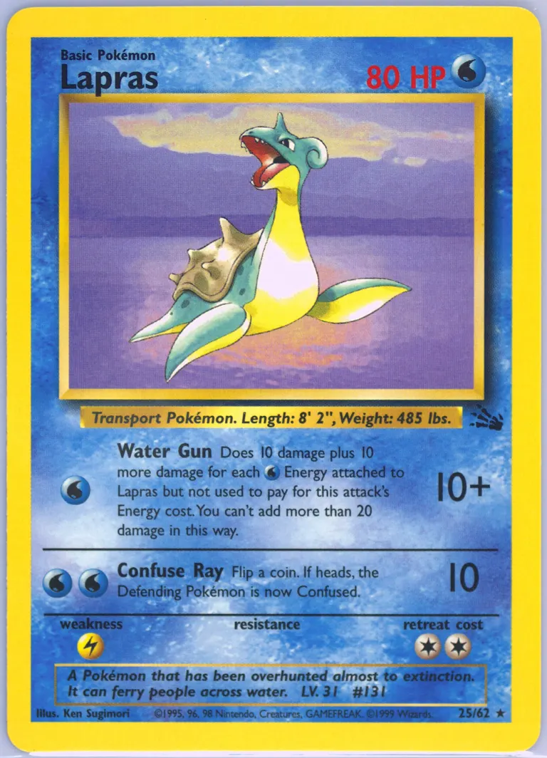 Lapras card photo