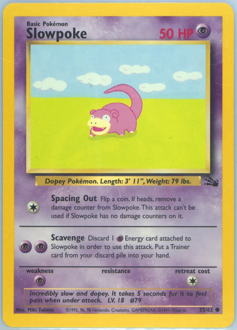 Slowpoke card photo