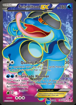 Seismitoad EX card photo