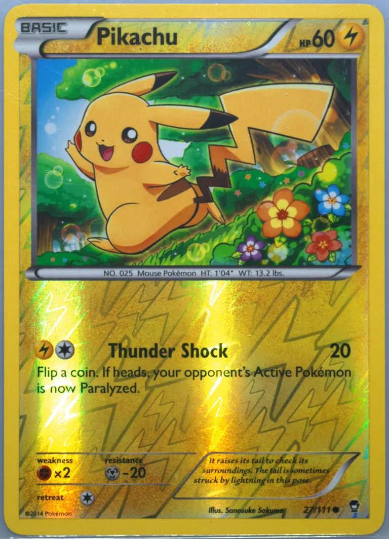 Pikachu card photo