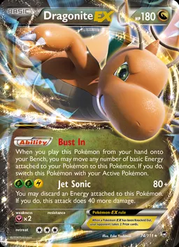 Dragonite EX card photo
