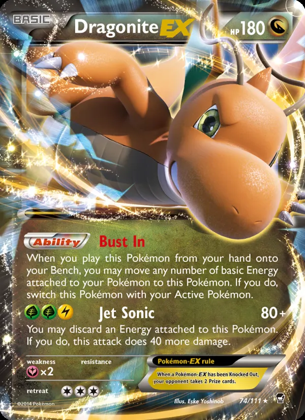 Dragonite EX card photo