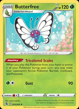 Butterfree card photo